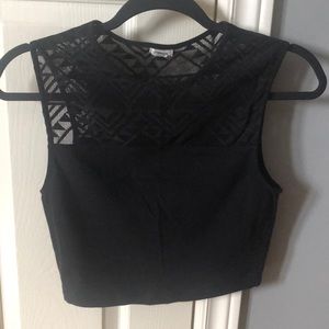 Black crop top